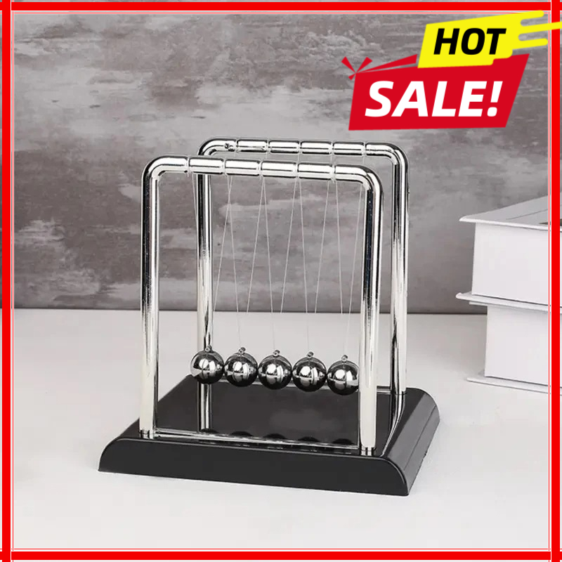 Newton Cradle Large - Newton Pendulum Balance Balls: Stylish Desk