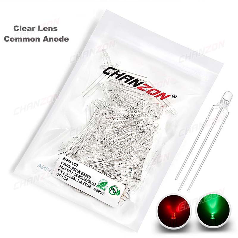 Bicolor 3 mm LED Light Emittin - Science And Hobby 评论和价格