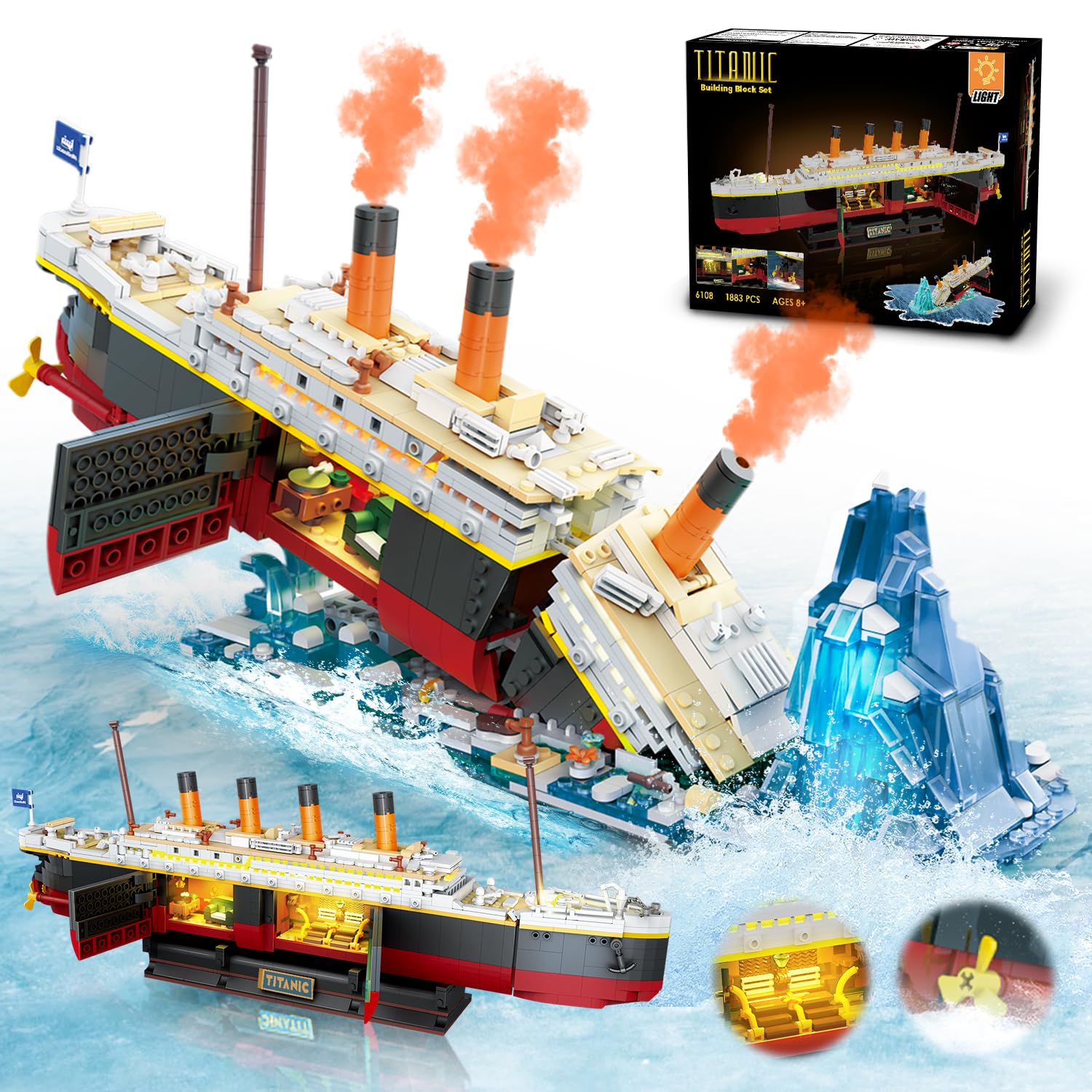 Titanic Building Set with LED- - Science Olympiad 评论和价格