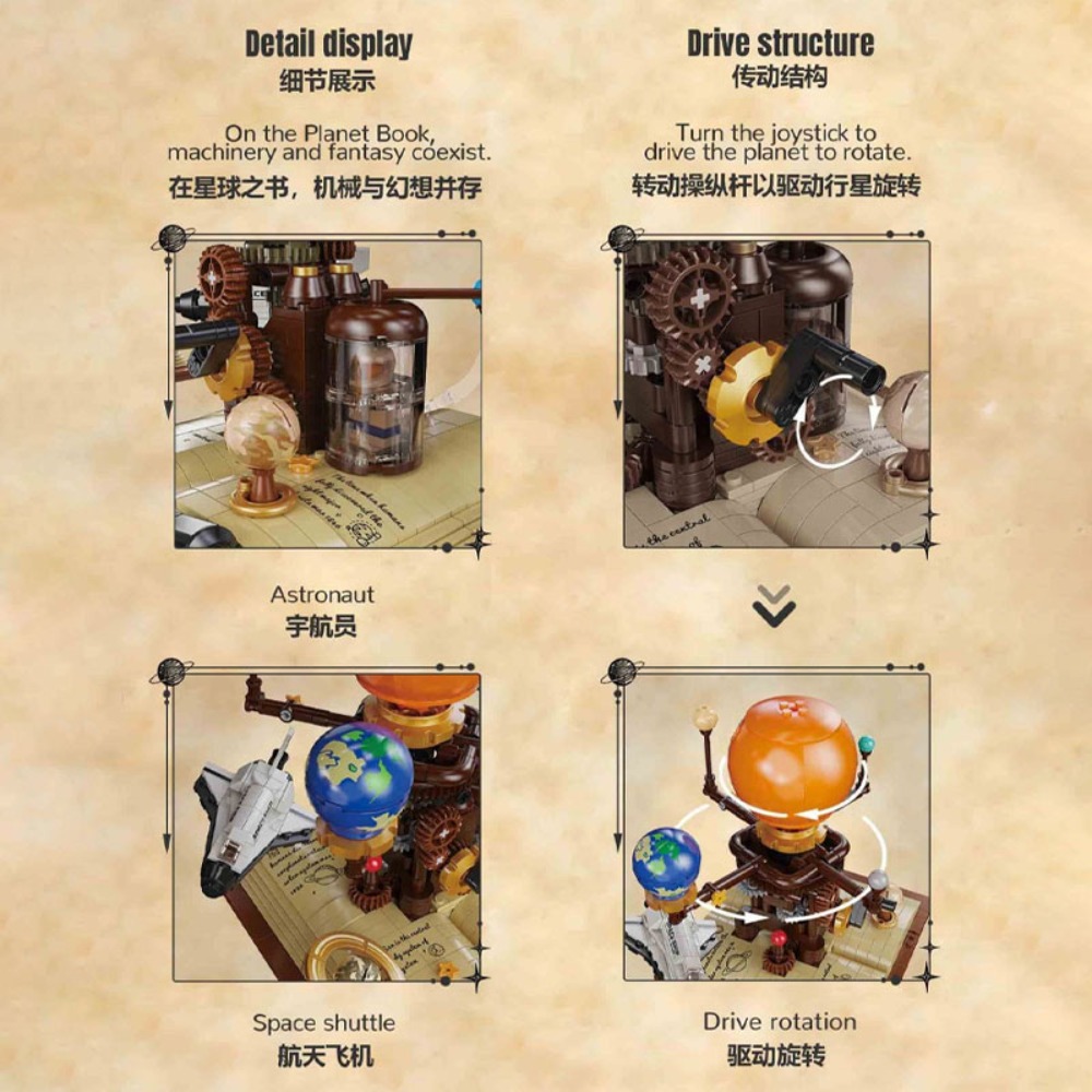 672pcs Solar System Orrery Bui - Solar System Orrery 评论和价格