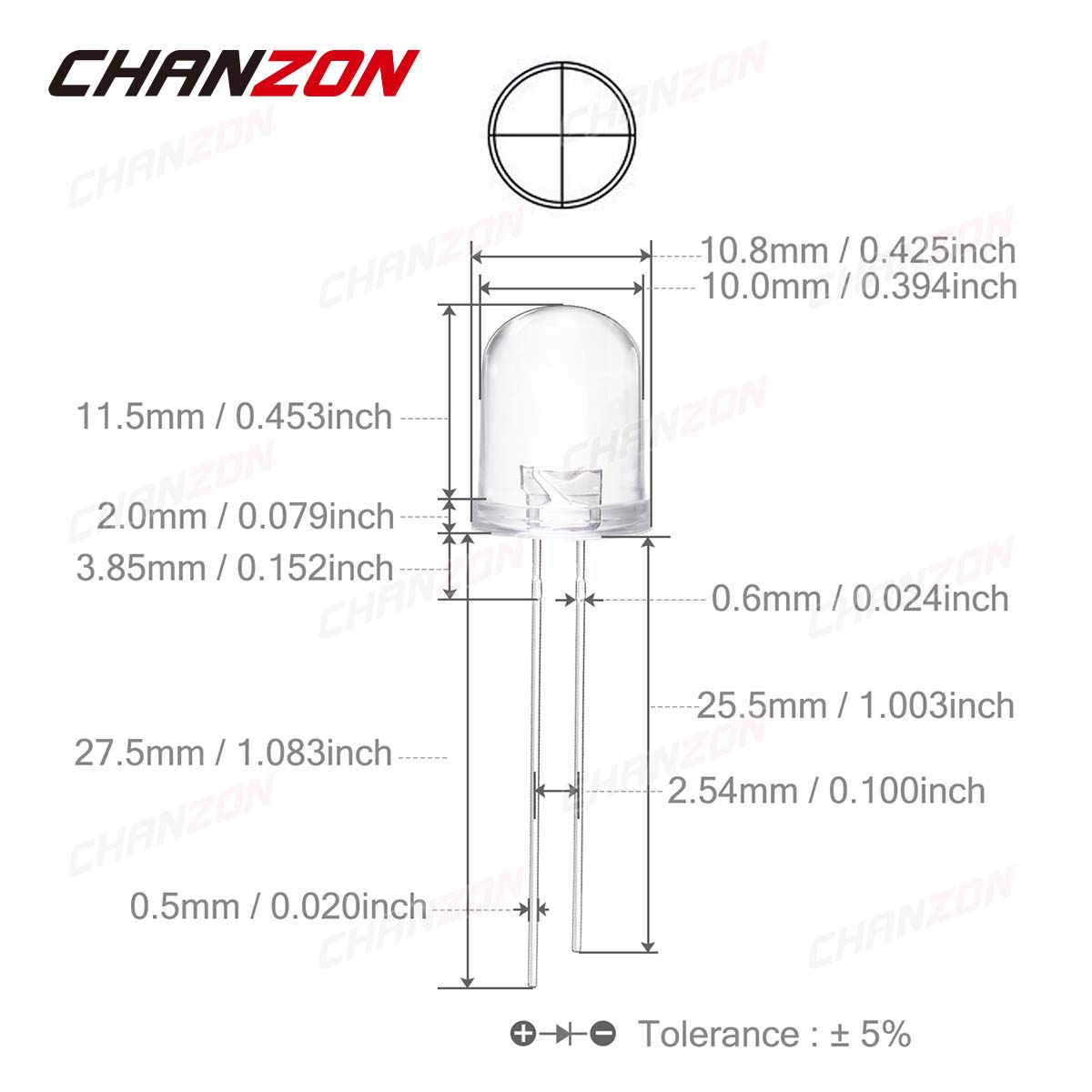 10pcs 10mm IR LED Emitting Dio - Science And Hobby 评论和价格